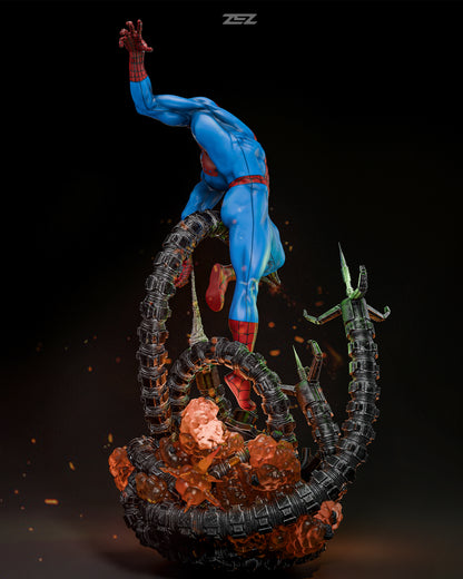 Spiderman VS Octa Statue