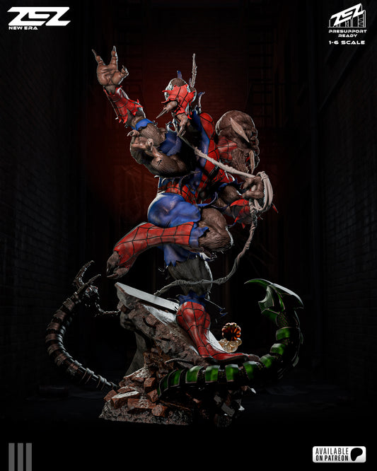Man Spider Statue 3D-Printed Kit