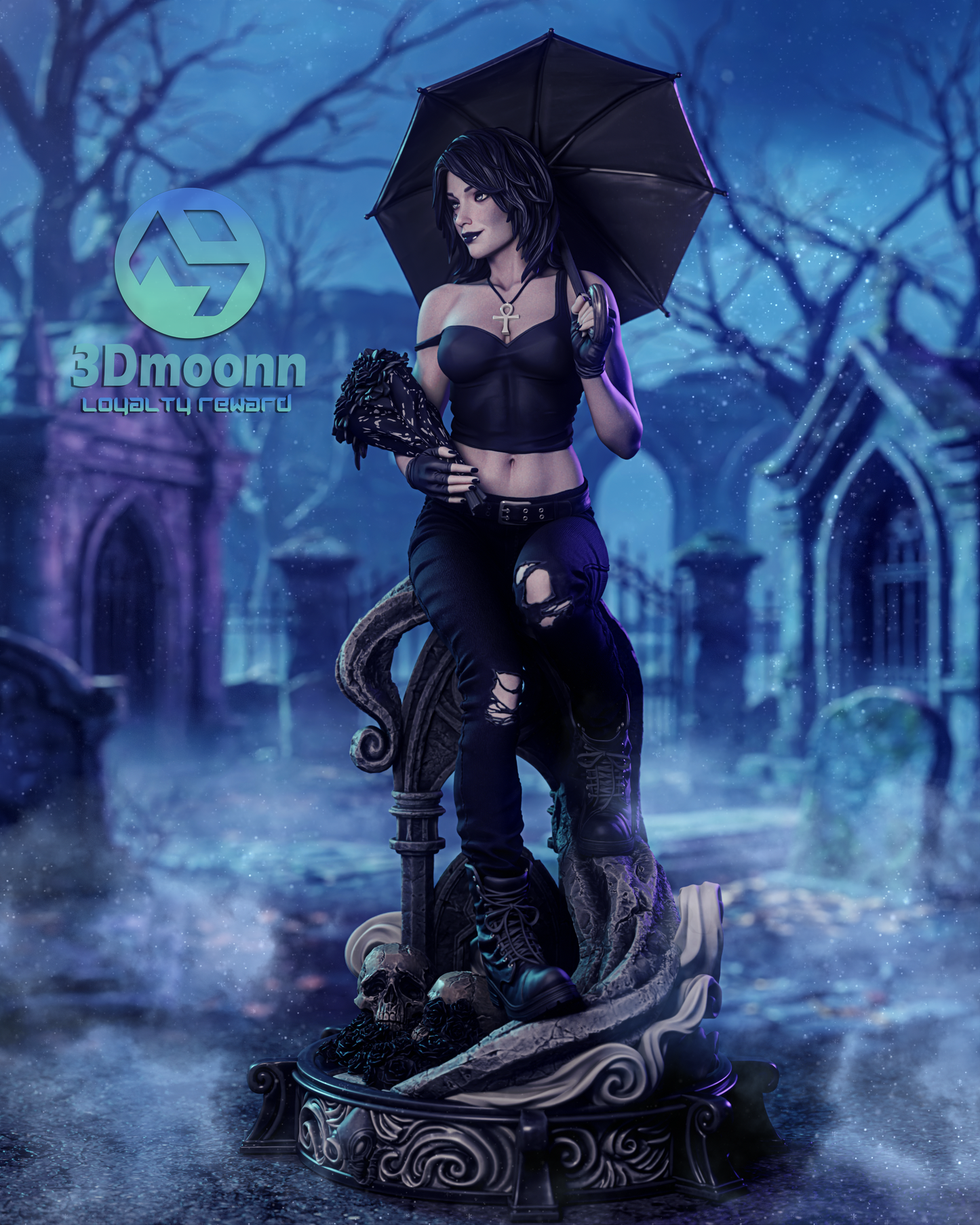 Death Sandman Statue 3D-Printed Kit