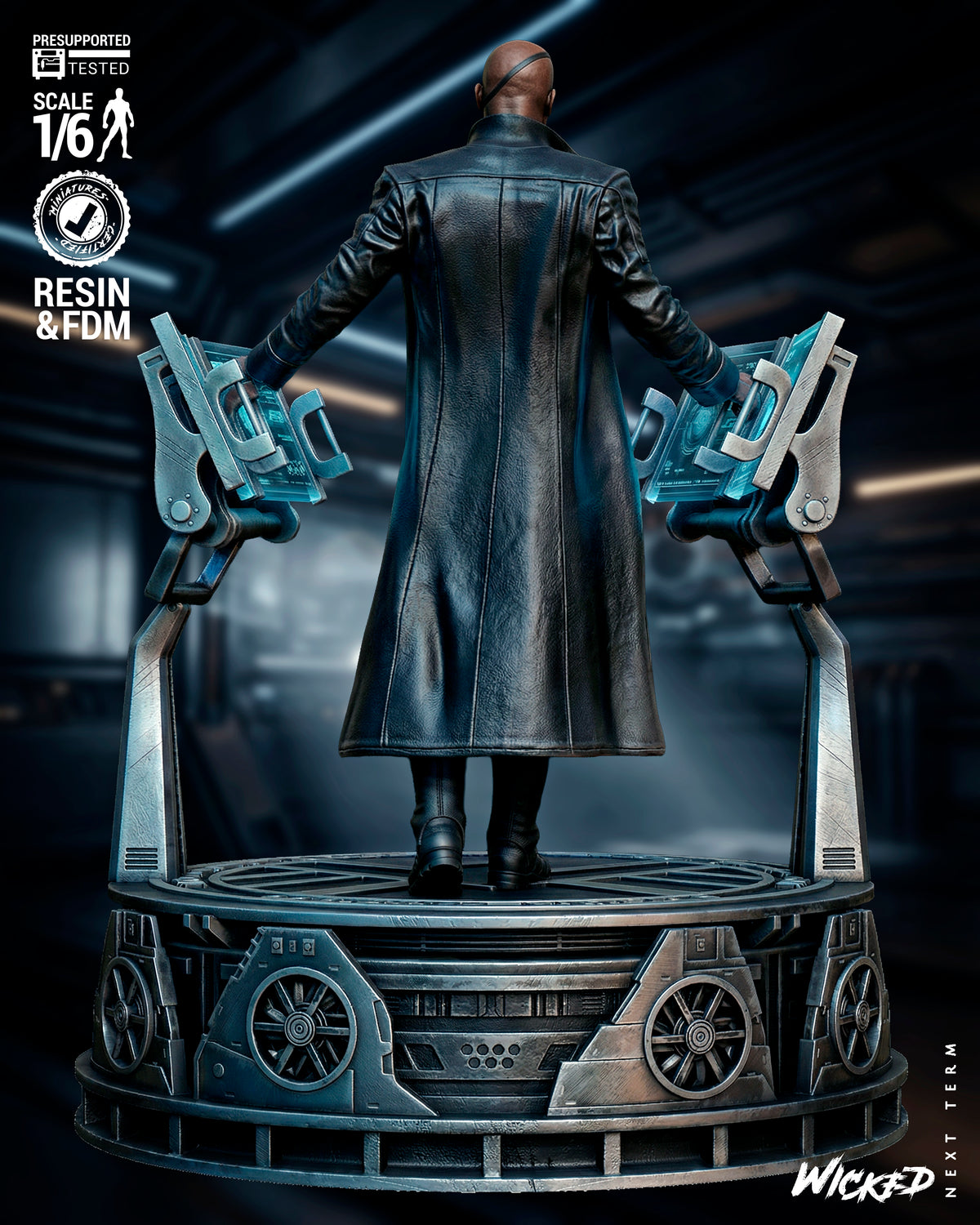 Nick Fury Statue 3D-Printed Kit