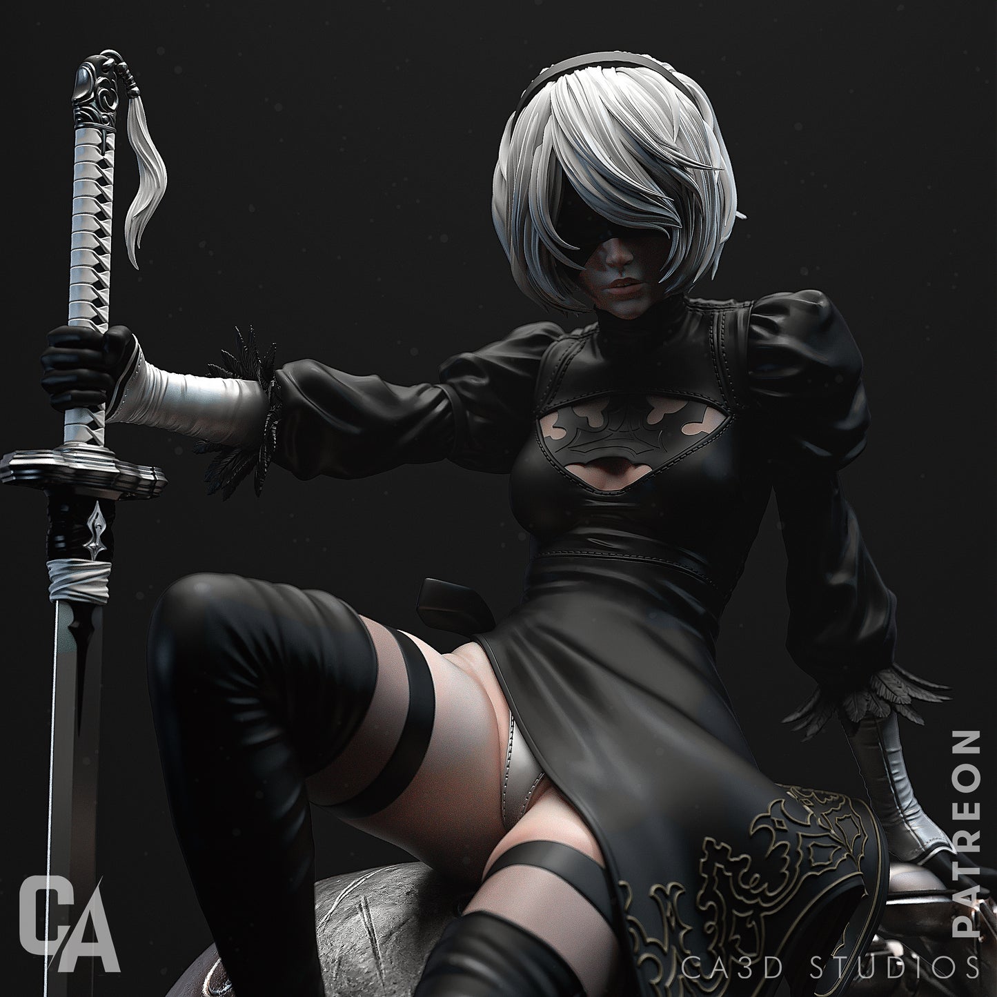 2B Statue