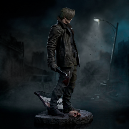 Leon S Kennedy Statue 3D-Printed Kit