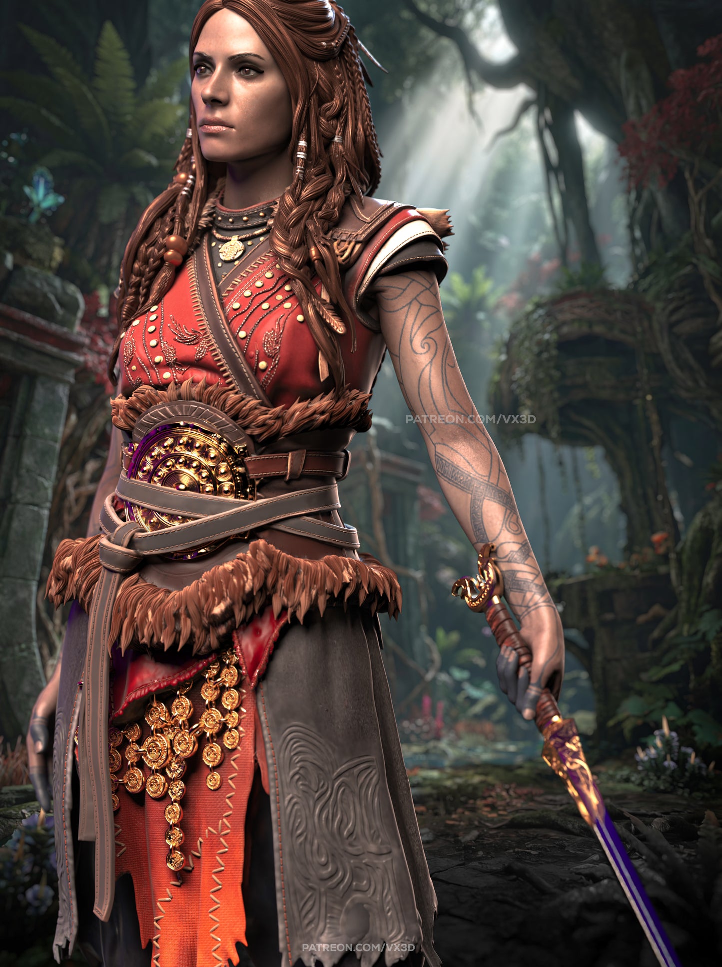 Freya Statue 3D-Printed Kit