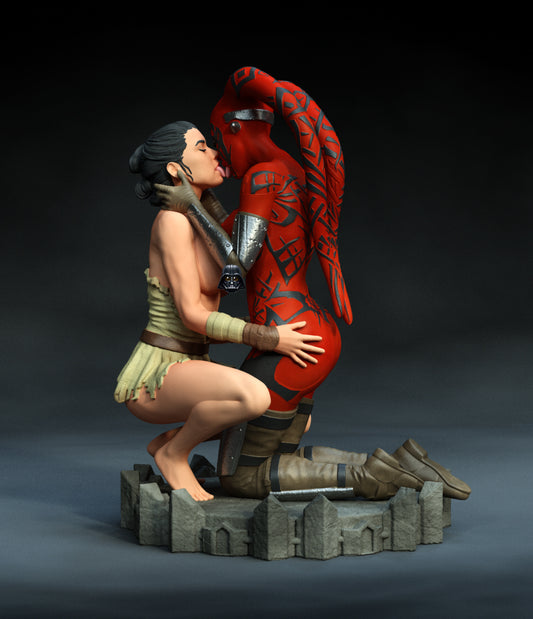 Darth Talon & Rey Statue