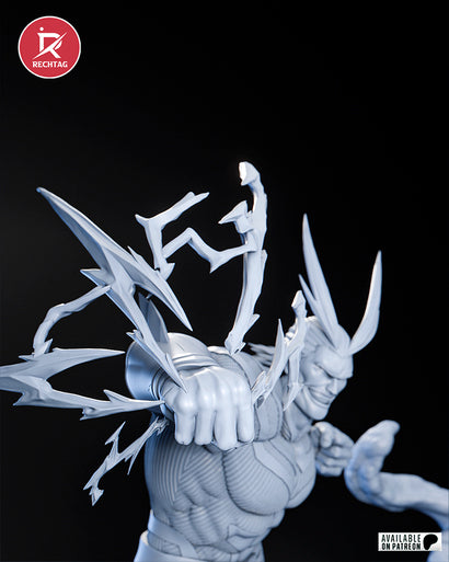 All Might Statue 3D-Printed Kit