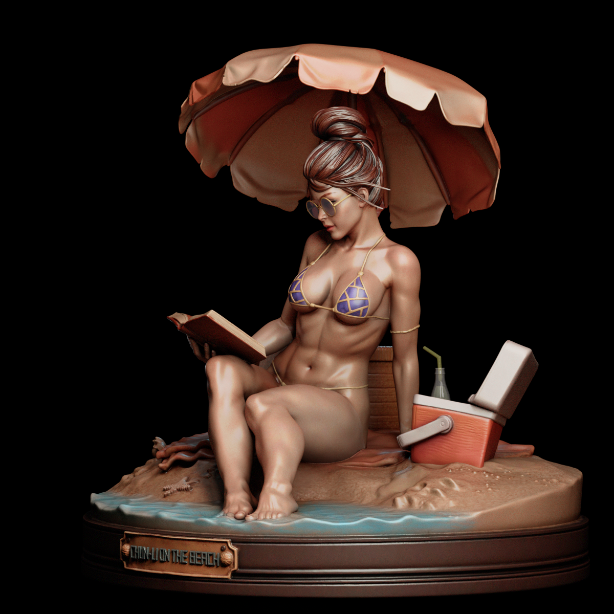 Chun-Li Statue 3D-Printed Kit