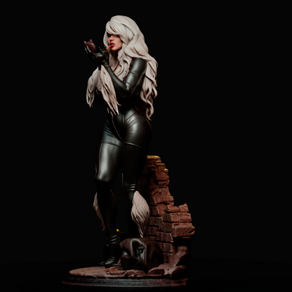Black Cat Statue 3D-Printed Kit