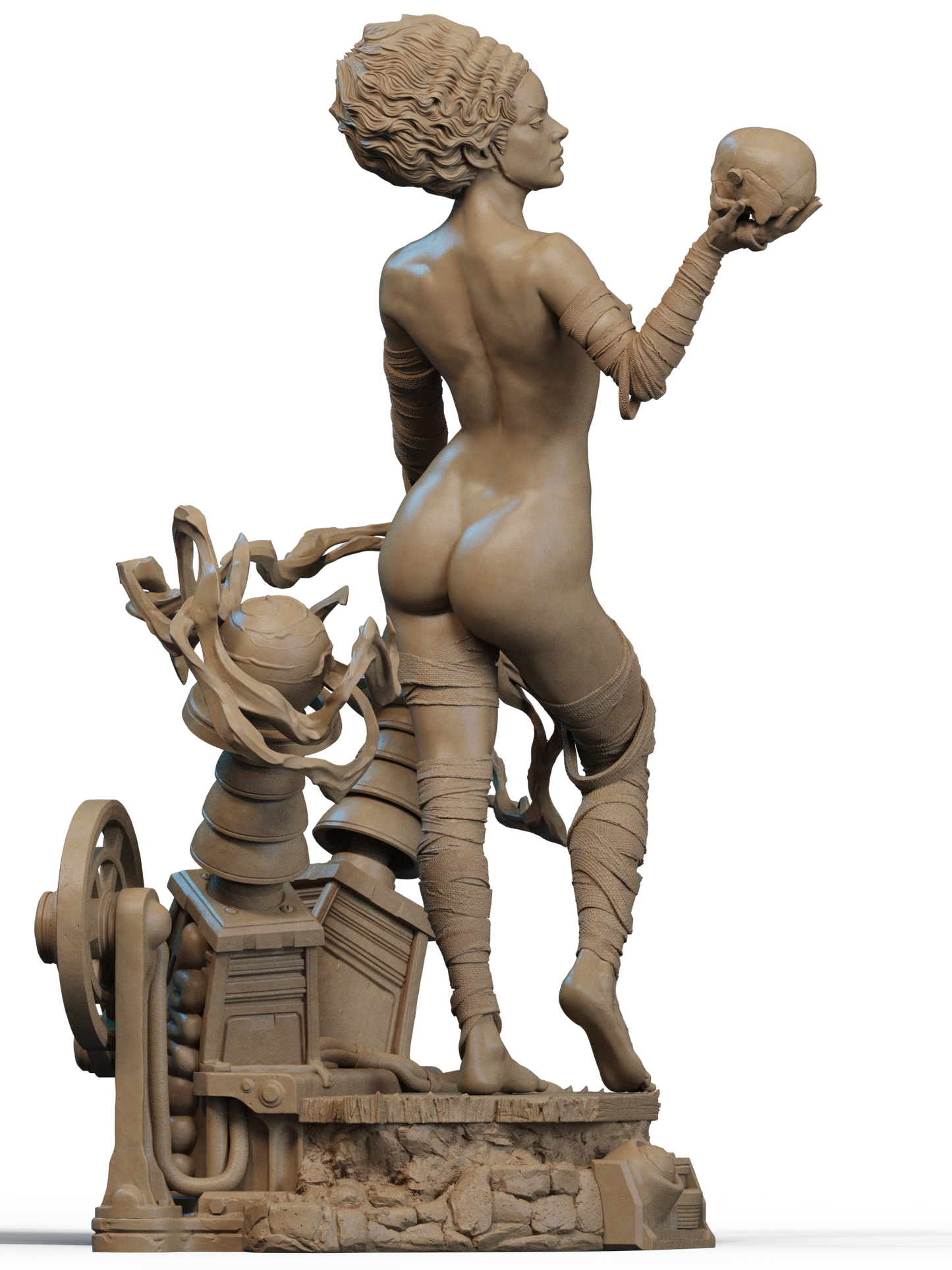 Frankenstein's Bride Statue 3D-Printed Kit