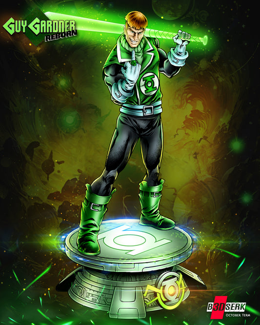 Guy Gardner Statue 3D-Printed Kit