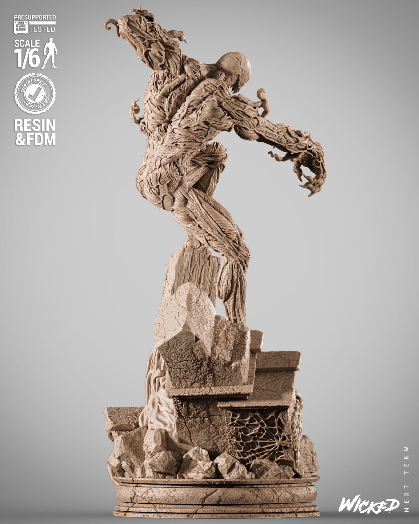 Carnage Statue 3D-Printed Kit