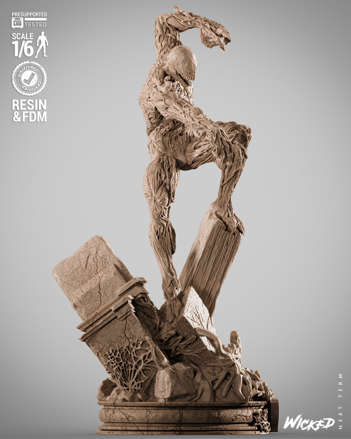 Carnage Statue 3D-Printed Kit