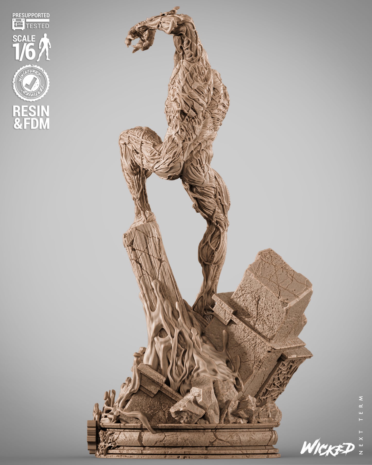 Carnage Statue 3D-Printed Kit