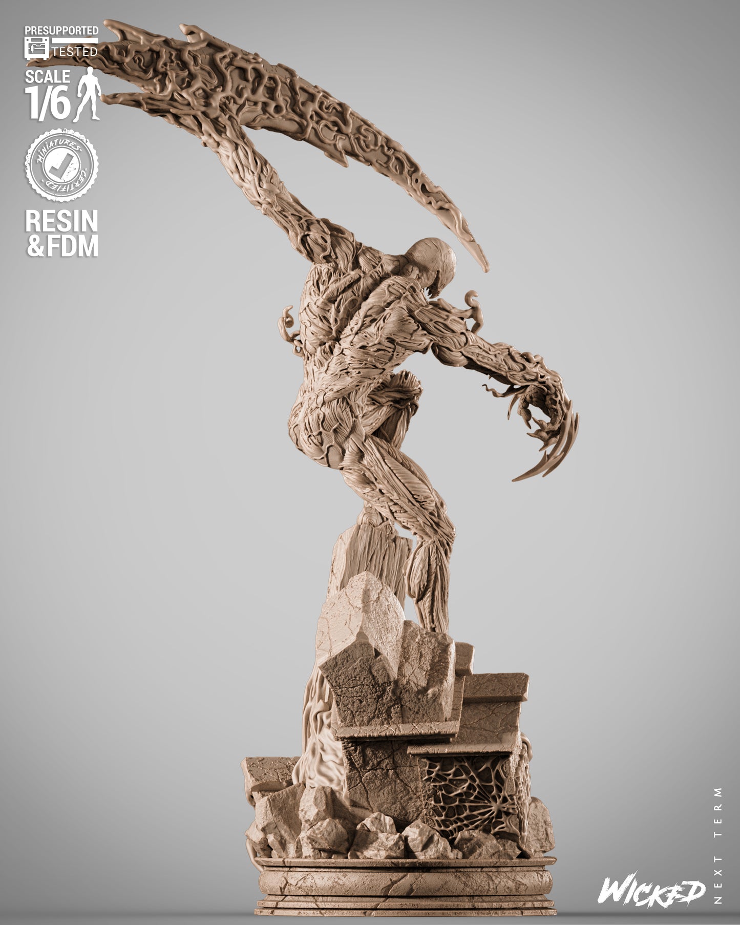 Carnage Statue 3D-Printed Kit