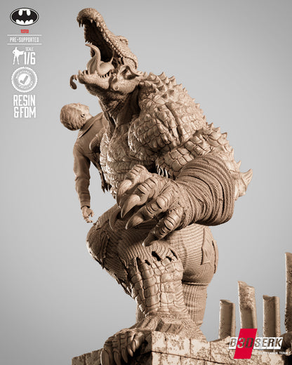 Killer Croc Statue 3D-Printed Kit