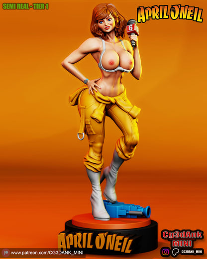 April O'Neil Statue 3D-Printed Kit