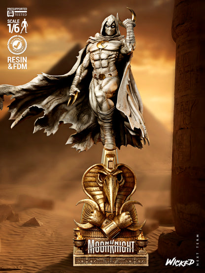 Moon Knight Statue 3D-Printed Kit