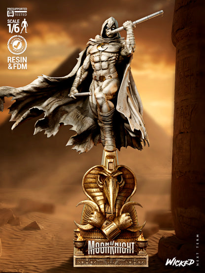 Moon Knight Statue 3D-Printed Kit