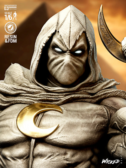 Moon Knight Statue 3D-Printed Kit