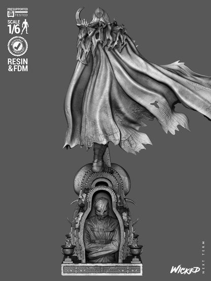 Moon Knight Statue 3D-Printed Kit