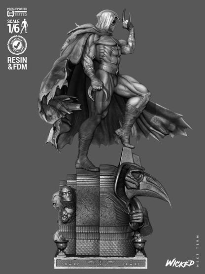 Moon Knight Statue 3D-Printed Kit