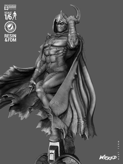 Moon Knight Statue 3D-Printed Kit