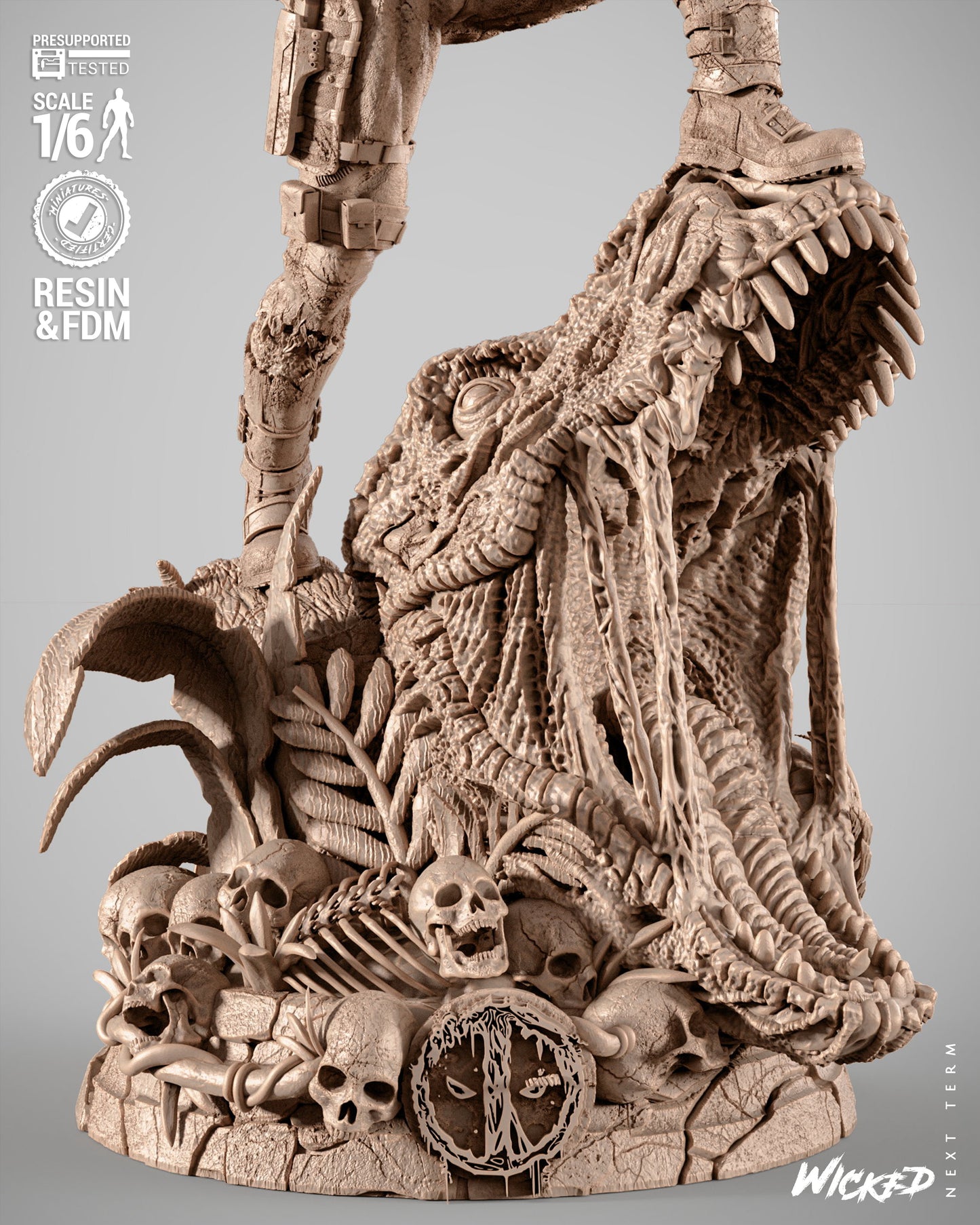 Deadpool Zombie Statue