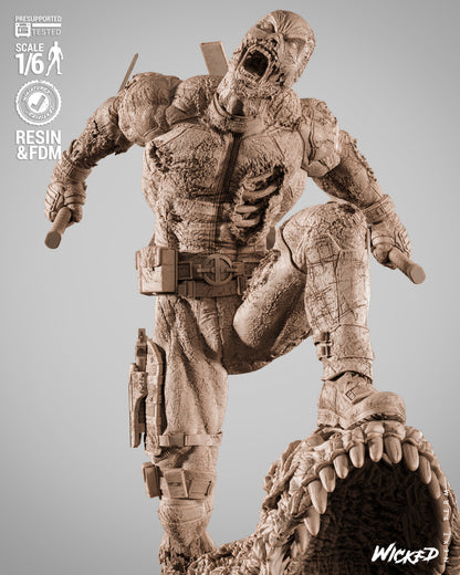 Deadpool Zombie Statue