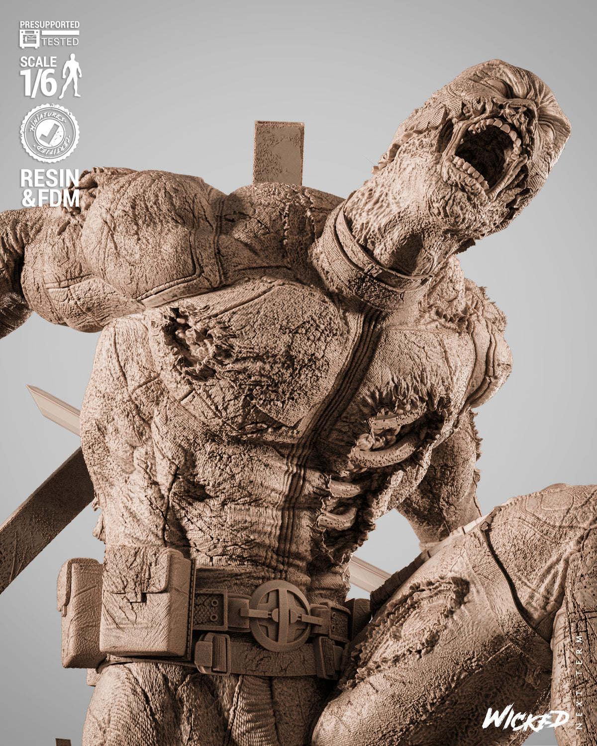Deadpool Zombie Statue