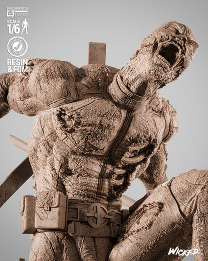 Deadpool Zombie Statue