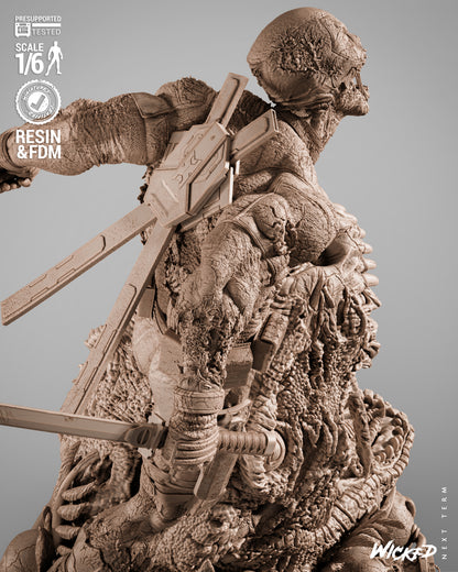 Deadpool Zombie Statue