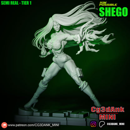 Shego Statue 3D-Printed Kit