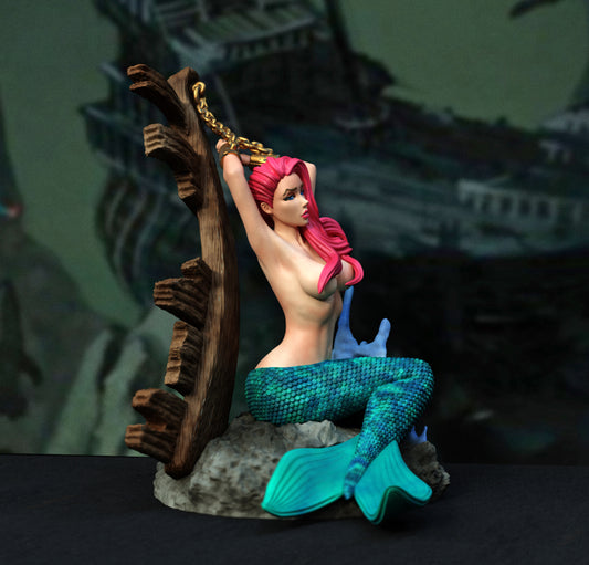 Captured Mermaid Statue