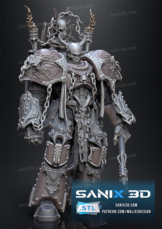 Warmachine Chaos Colonel Statue
