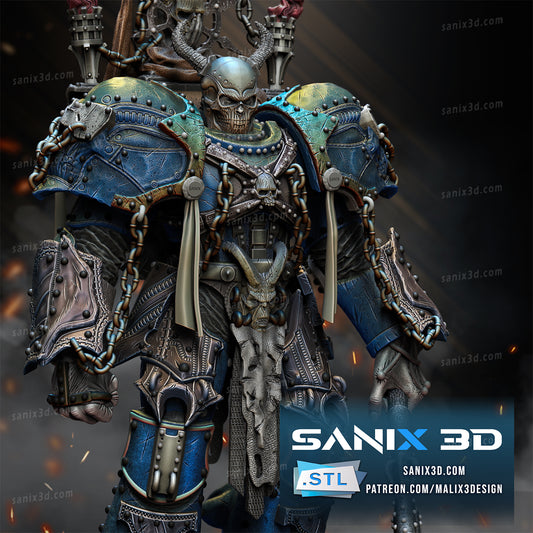 Warmachine Chaos Colonel Statue