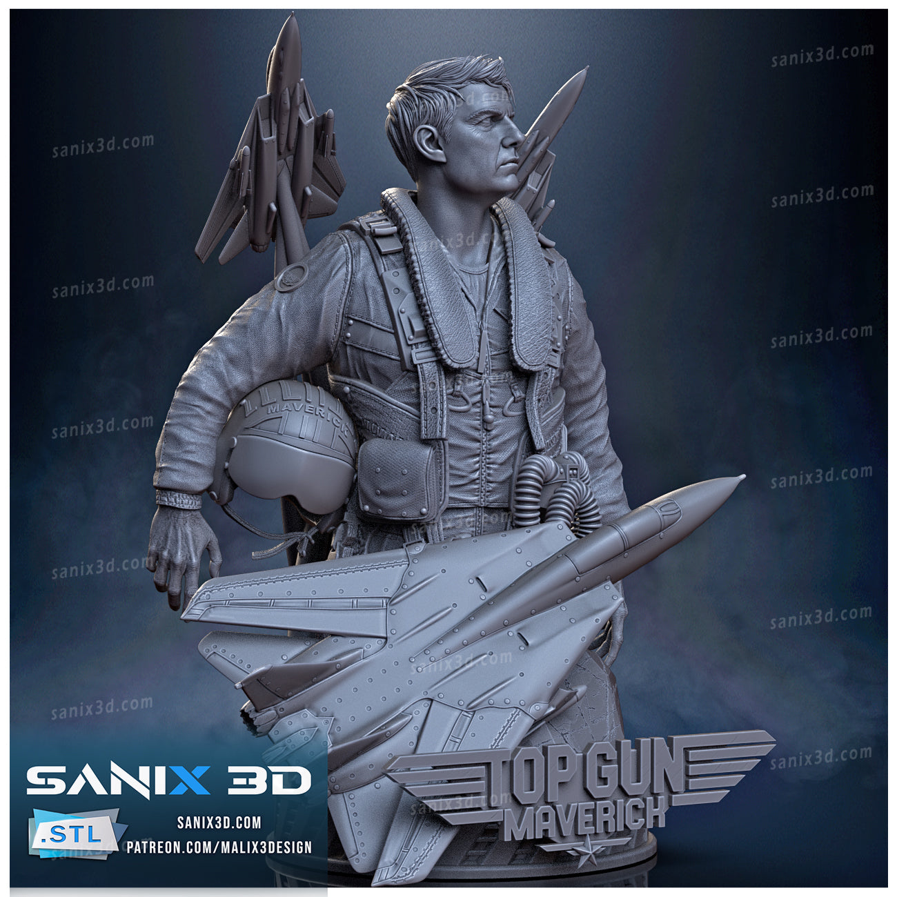 Top Gun Maverick Bust
