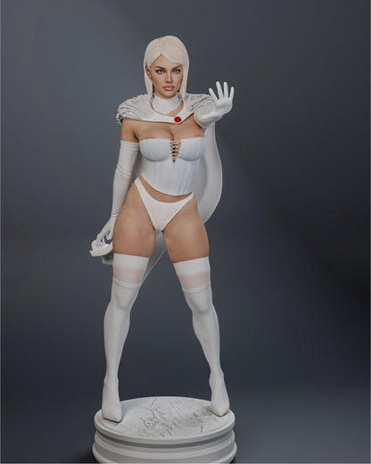 Emma Frost Statue 3D-Printed Kit