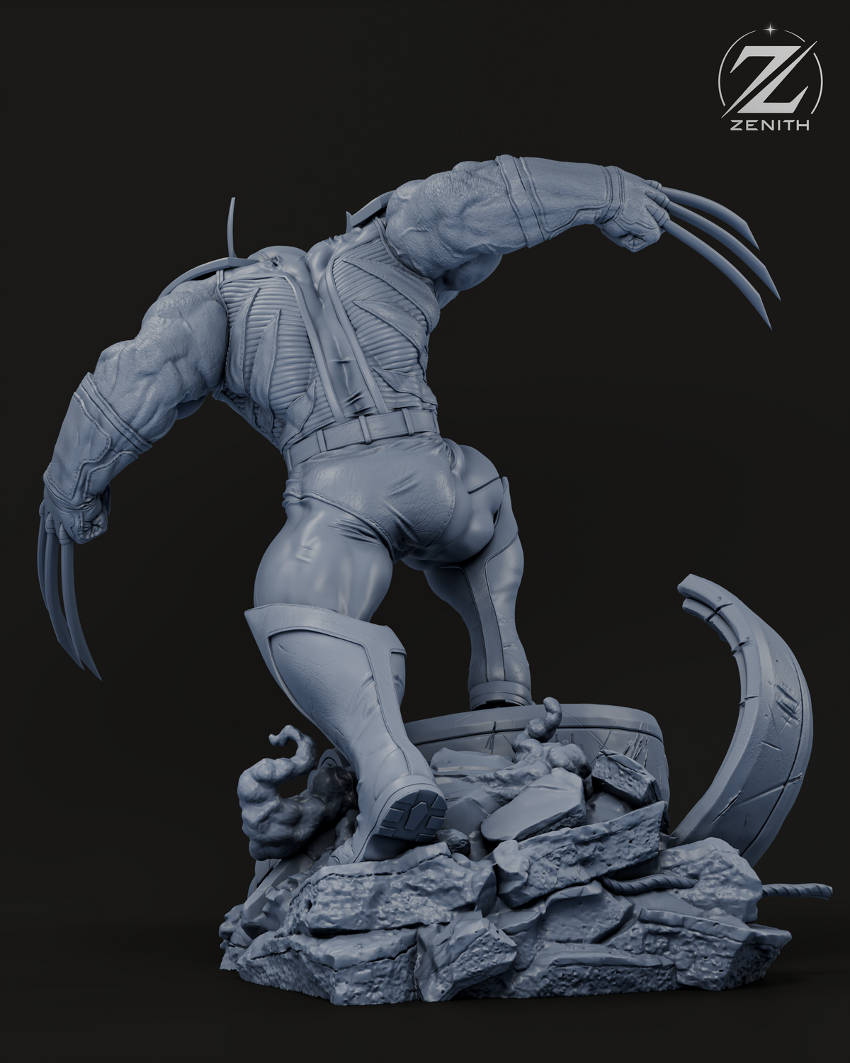 Wolverine Statue 3D-Printed Kit
