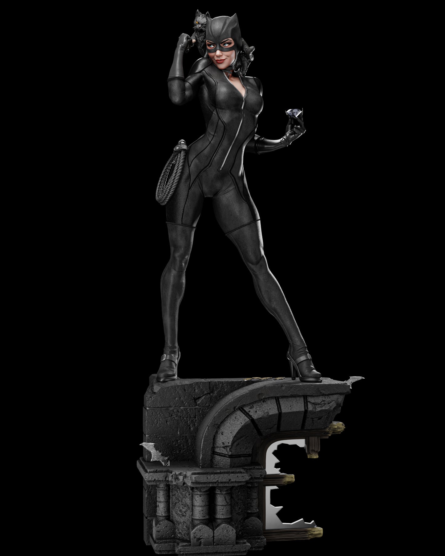 Catwoman Statue 3D-Printed Kit