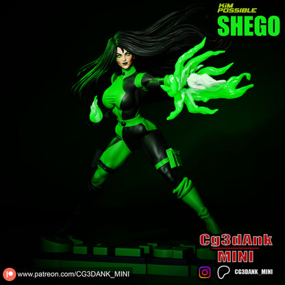 Shego Statue 3D-Printed Kit