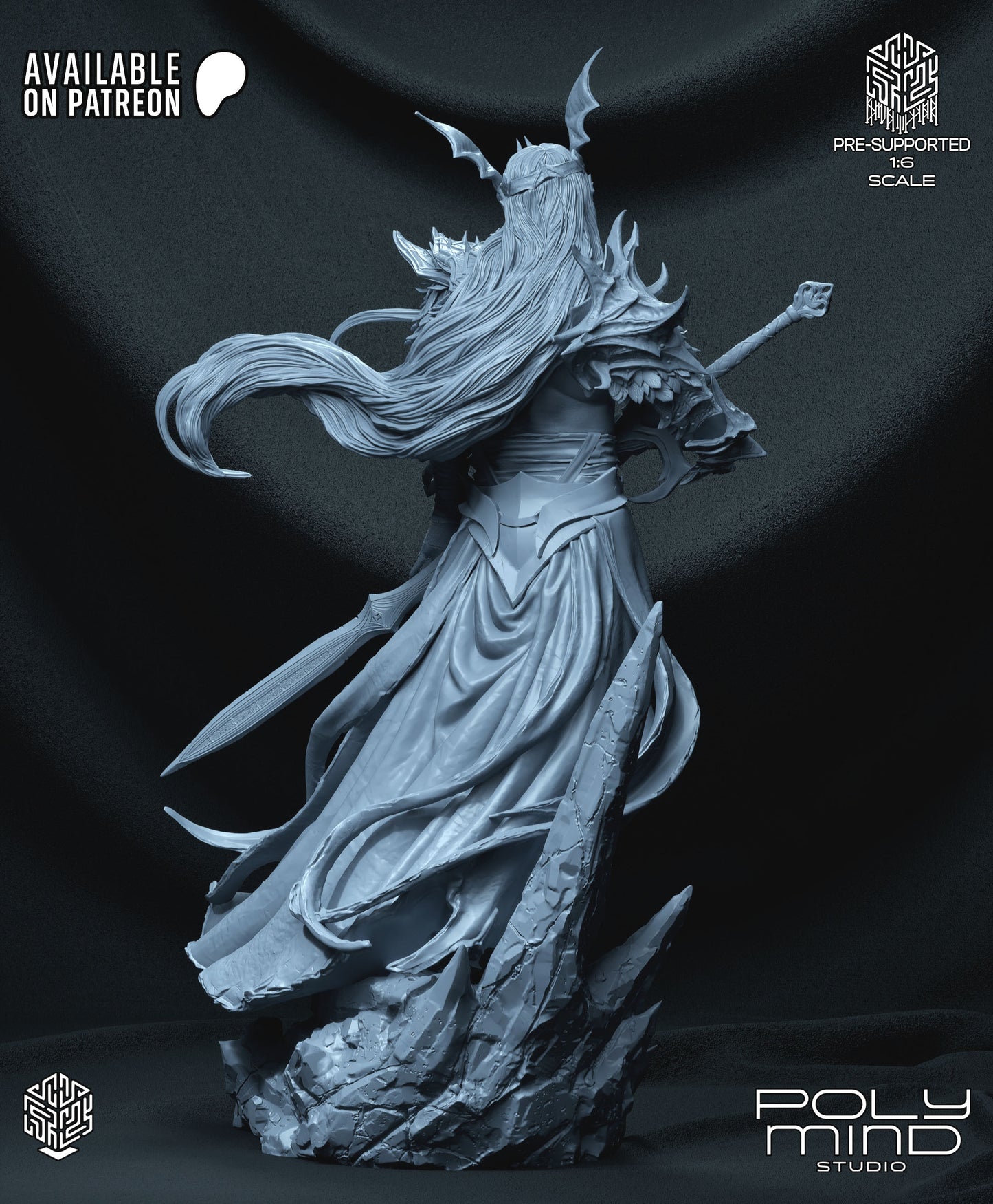 Elf King Statue 3D-Printed Kit