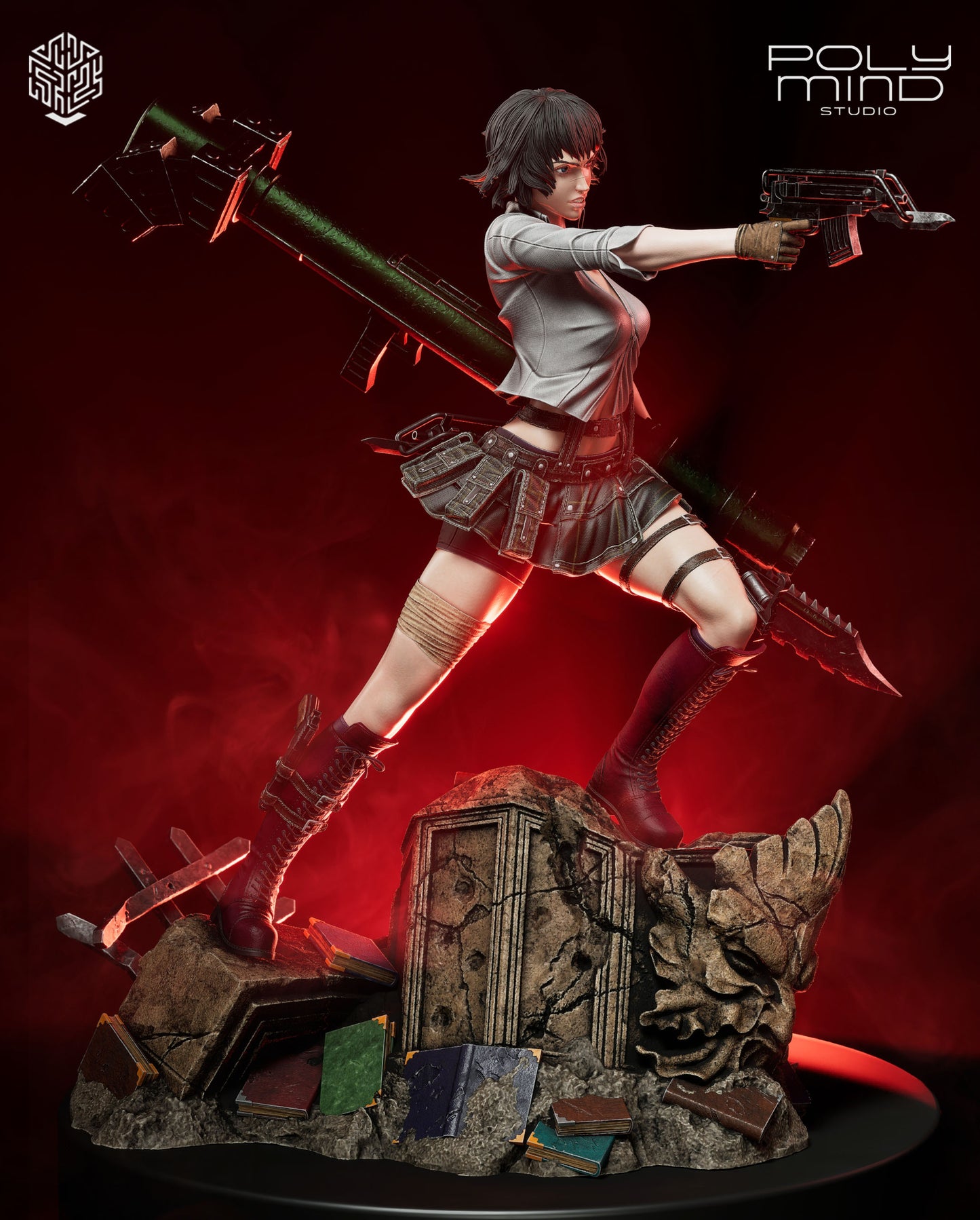 Lady (DMC3) Statue 3D-Printed Kit
