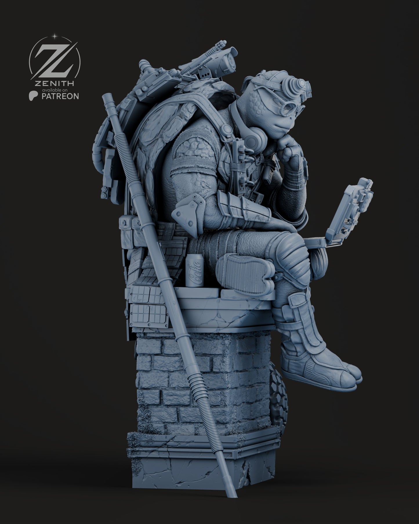 Donatello TMNT Statue 3D-Printed Kit