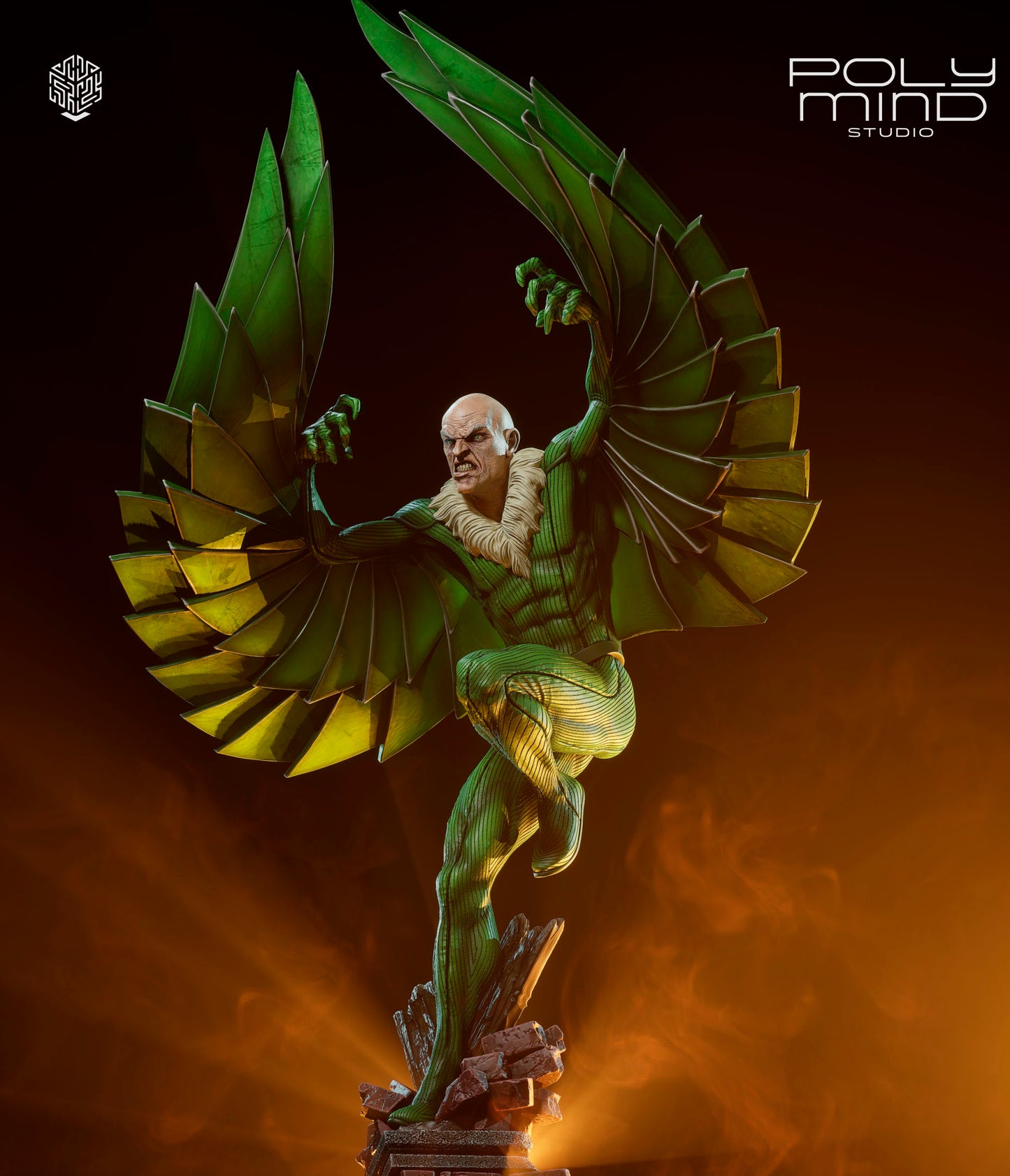Volture Statue 3D-Printed Kit