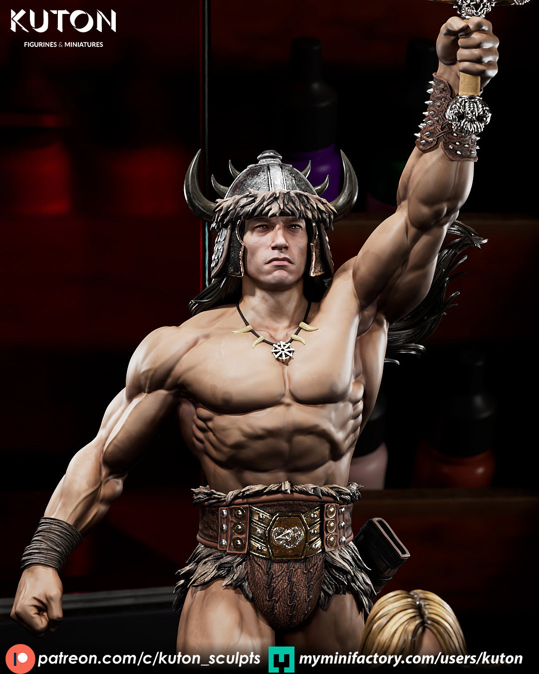 Conan X Valeria Statue 3D-Printed Kit