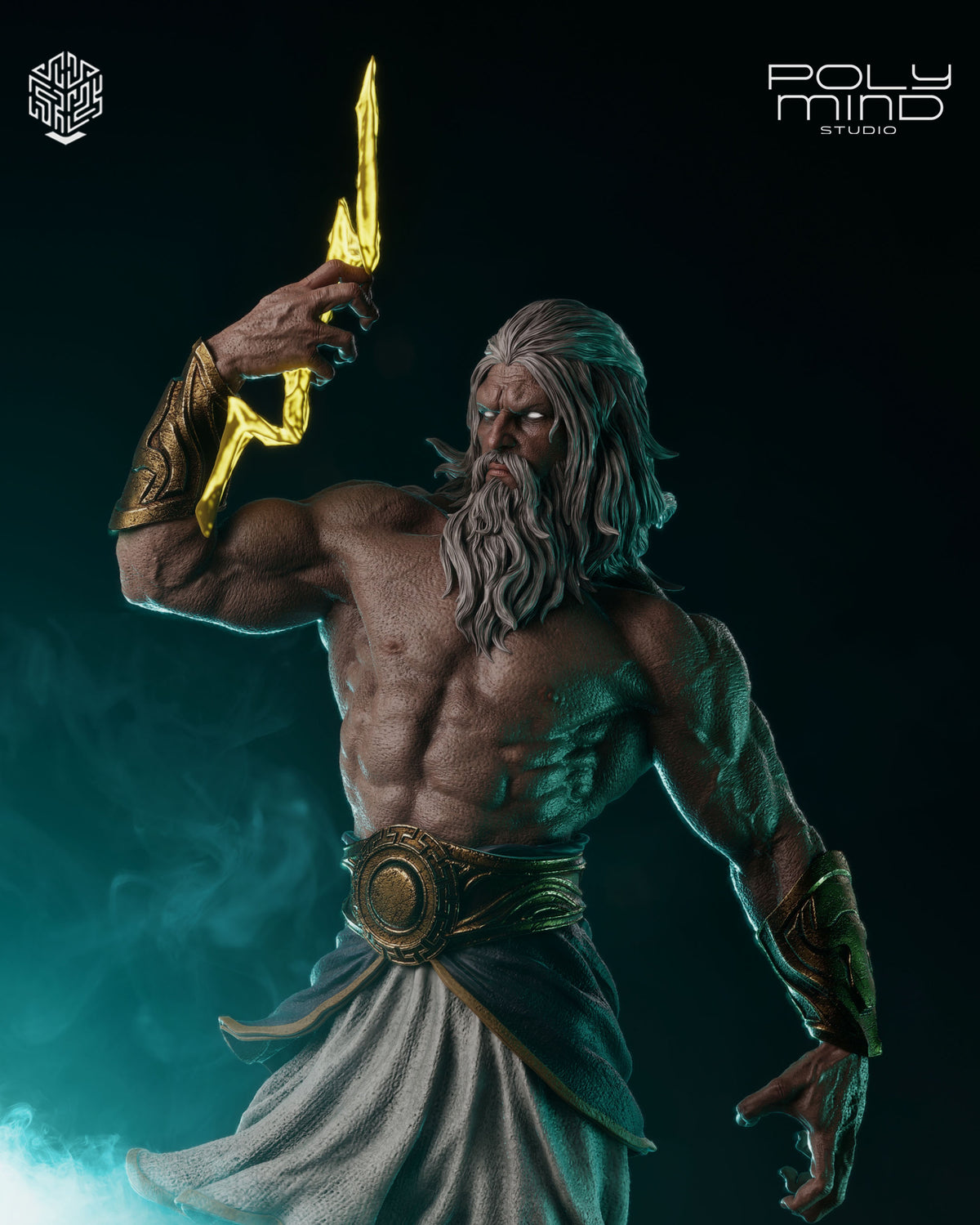 Zeus Statue 3D-Printed Kit