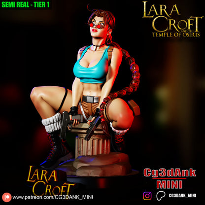 Lara Croft Statue 3D-Printed Kit