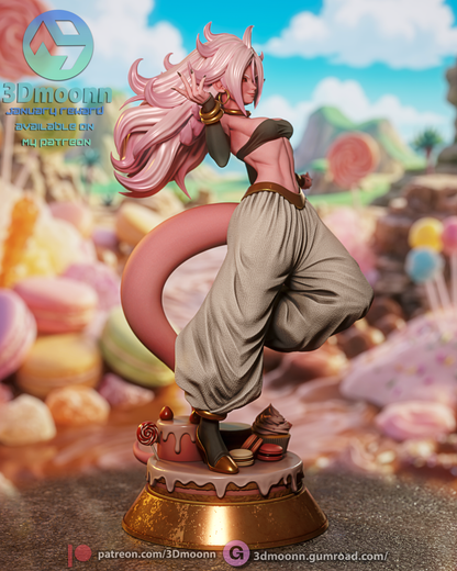 Android 21 Statue 3D-Printed Kit