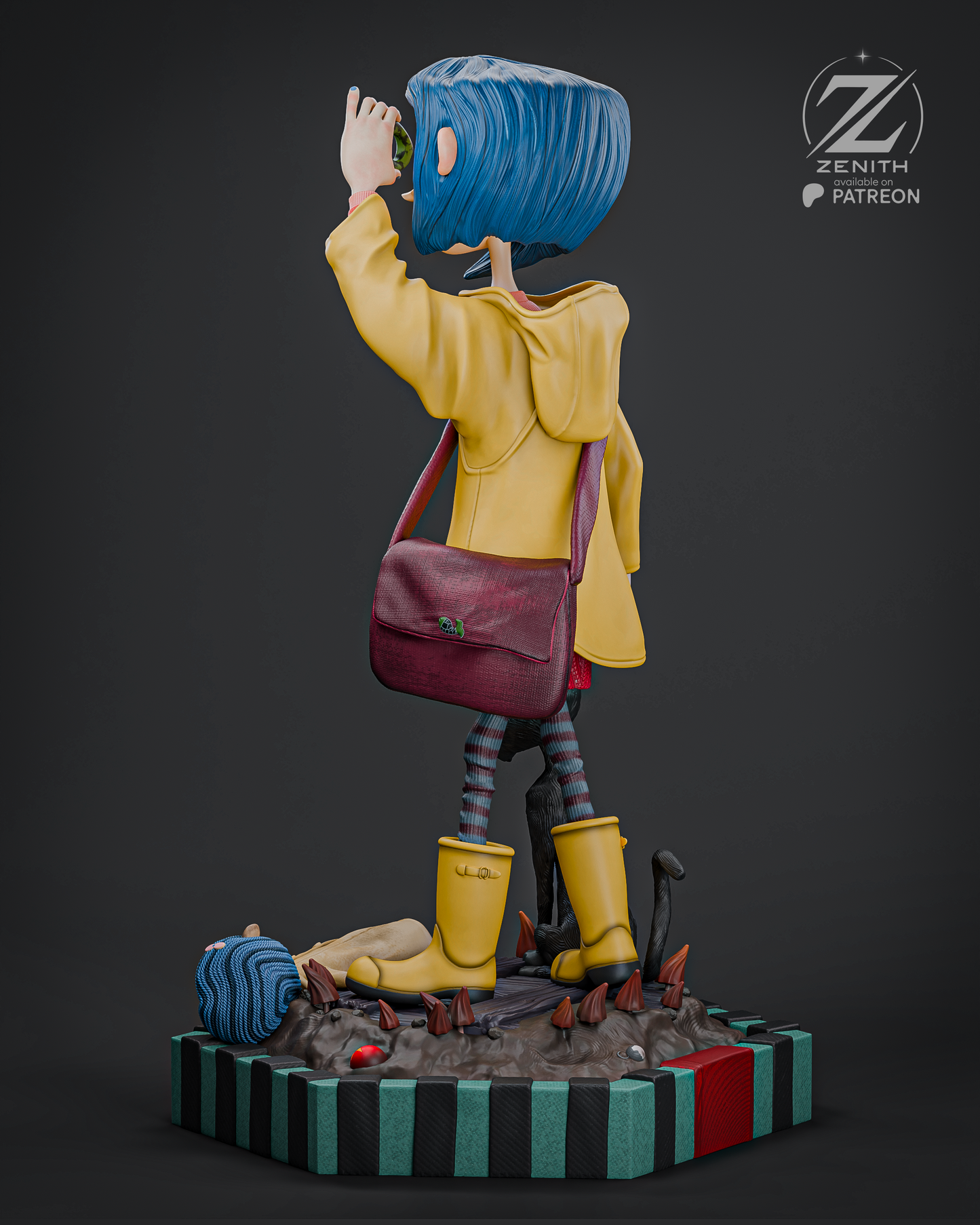 Coraline Statue 3D-Printed Kit