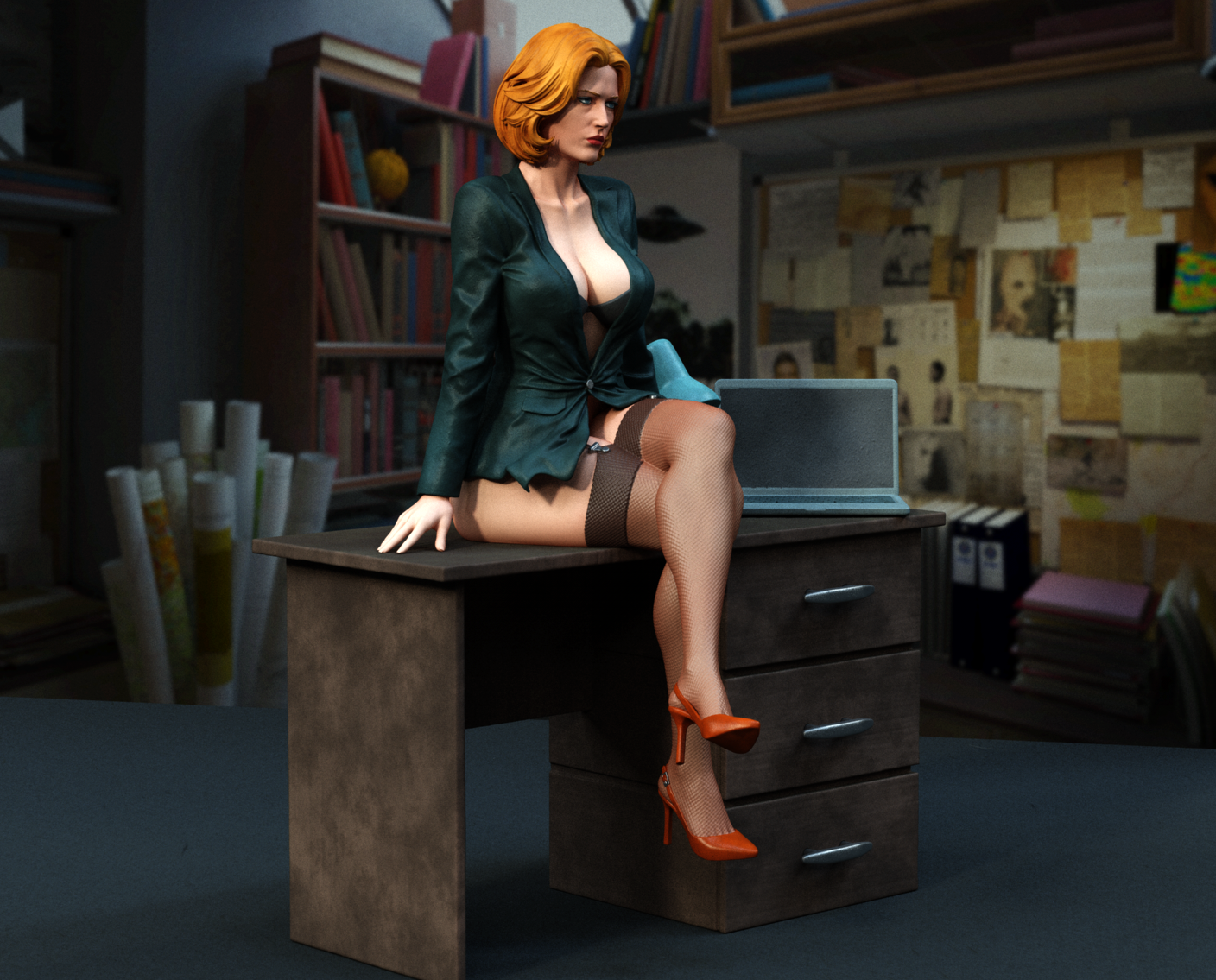 Scully Statue 3D-Printed Kit