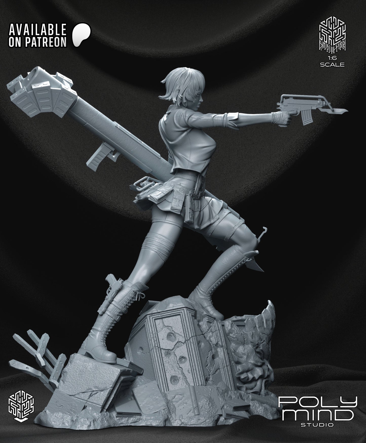 Lady (DMC3) Statue 3D-Printed Kit